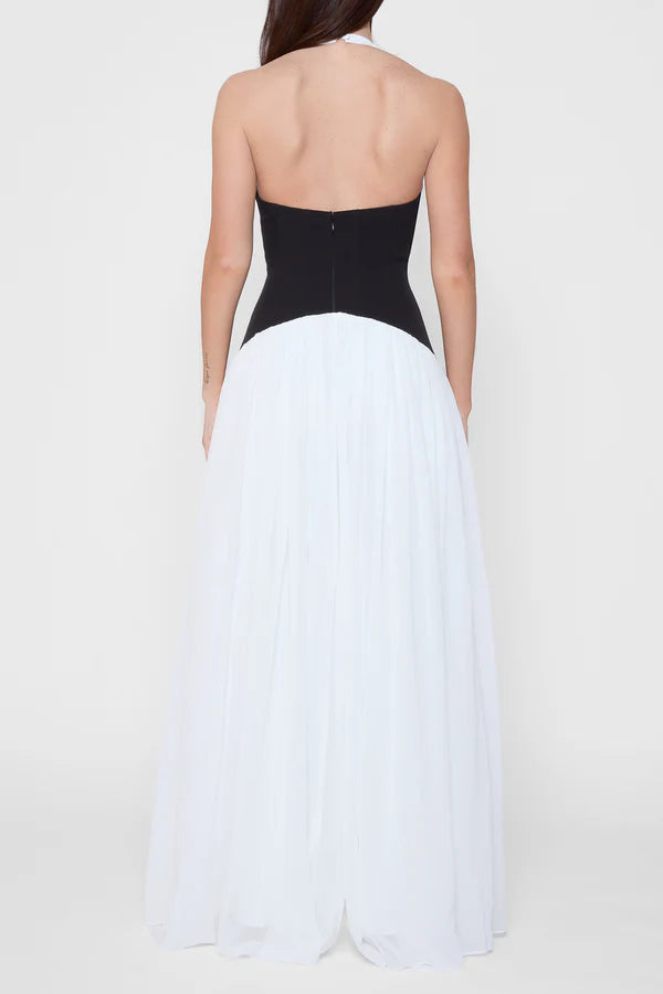 Sienna Halter Neck White Dress