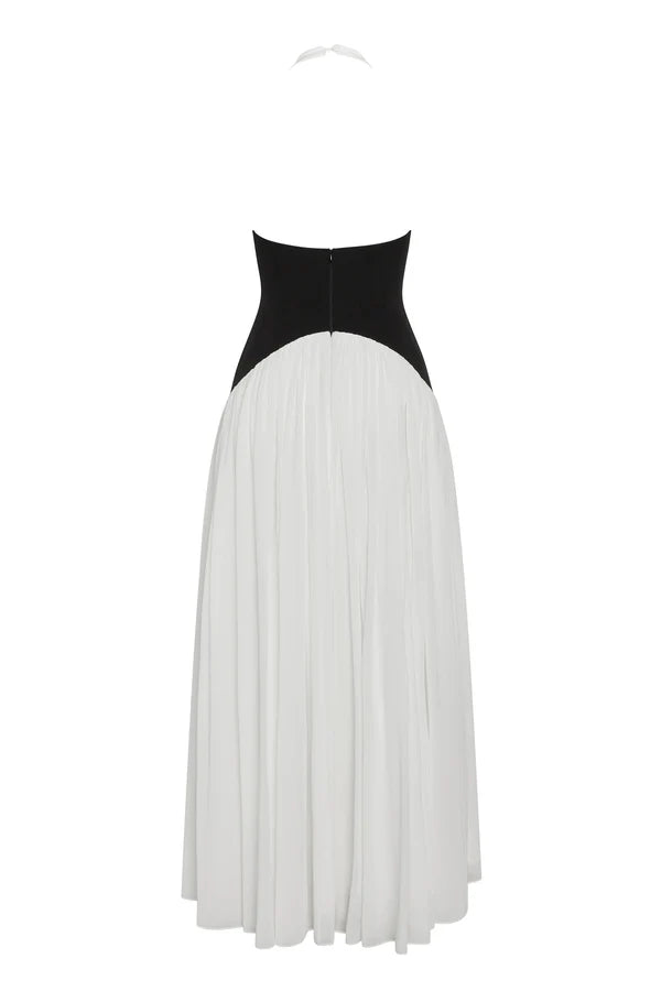 Sienna Halter Neck White Dress